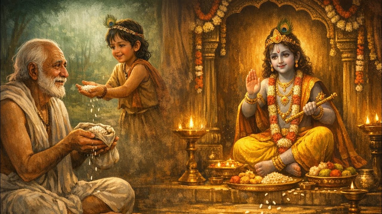 जब गरीब ब्राह्मण की भक्ति से प्रसन्न हुए श्री Krishna