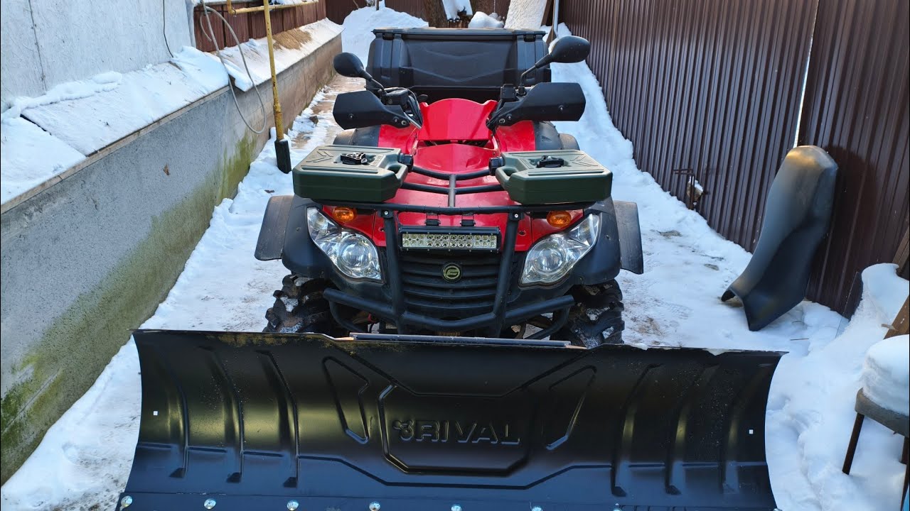 Установка отвала Rival Quick 150 на CF MOTO X6 2012 г.в.