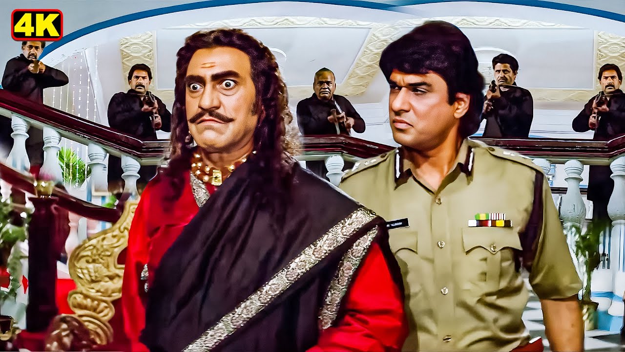 यहाँ से बच कर कैसे जाओगे अफसर... चारो तरफ मौत मंडरा रही है | Dharmendra, Amrish Puri Action Scene
