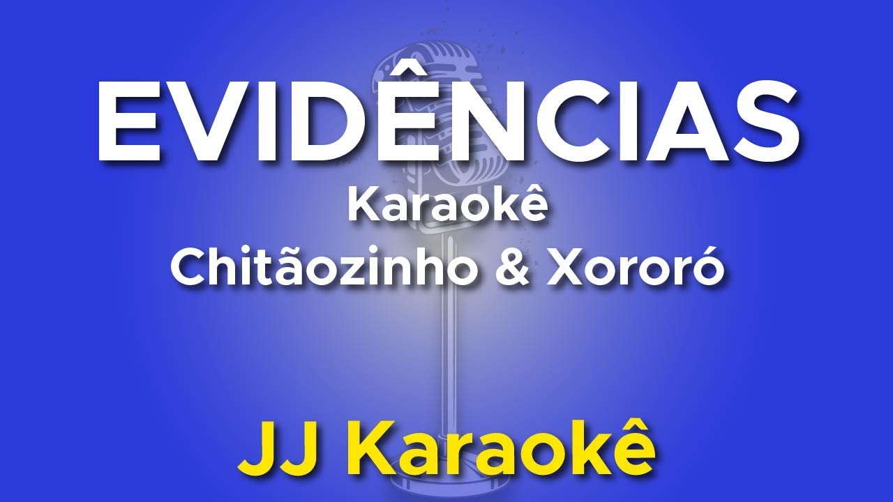 Evidências - Chitãozinho e Xororó - Karaokê com 2ª voz (cover)