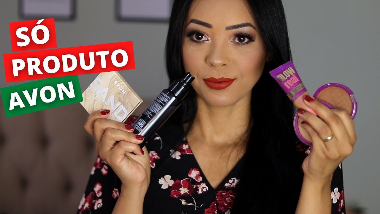 MAQUIAGEM COMPLETA PRO NATAL USANDO SÓ AVON