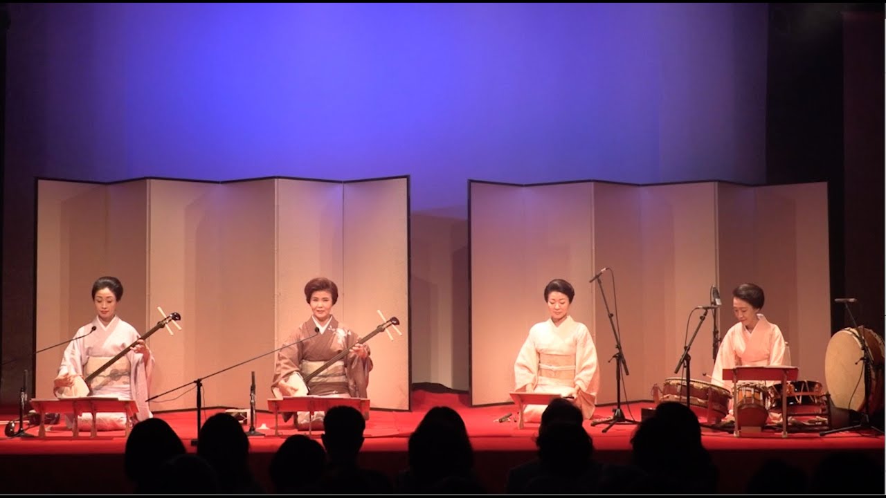 端唄「なすとかぼちゃ」／　山本ゆきの（唄vocal,三味線shamisen）・こうの紫（三味線shamisen）・望月美沙輔（笛fue）/島村聖香（打物percussion）