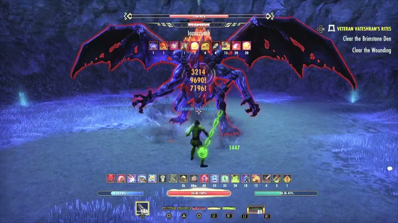 ESO Vateshran Hollows Stam Arcanist 314k Necrom PS5 EU