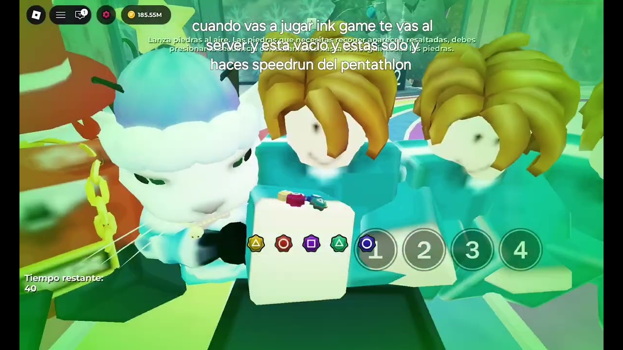 Cuando vas a jugar ink game pero estas solo en el server y haces speedrun del pentathlon 
