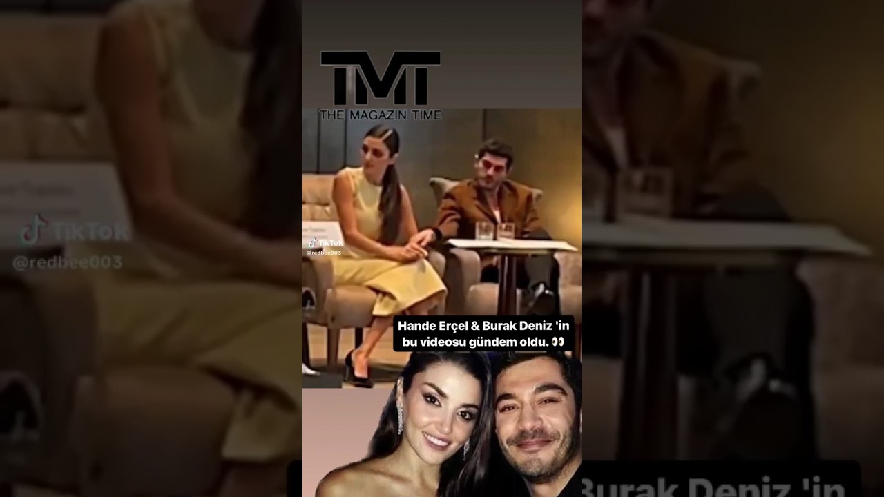 This video of Hande Er&ccedil;el & Burak Deniz participating in #mipcom fair in Cannes attracted attention