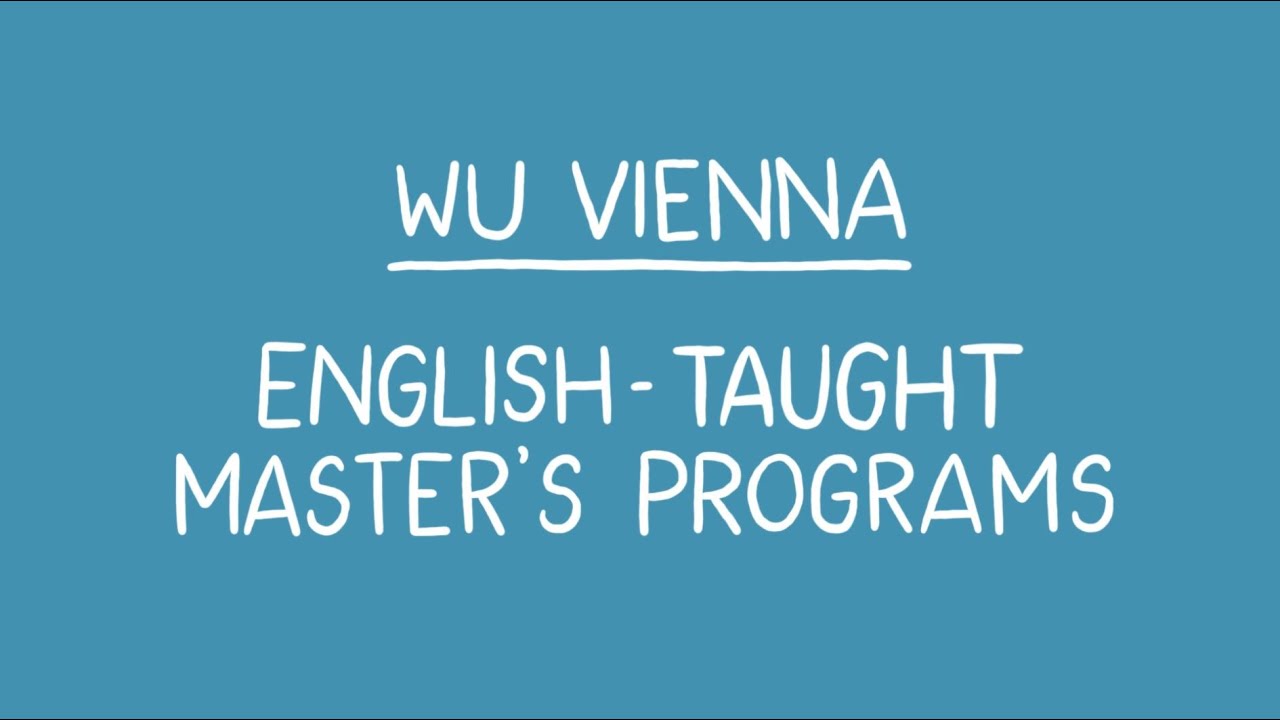 English-Taught Master's Programs at WU Vienna