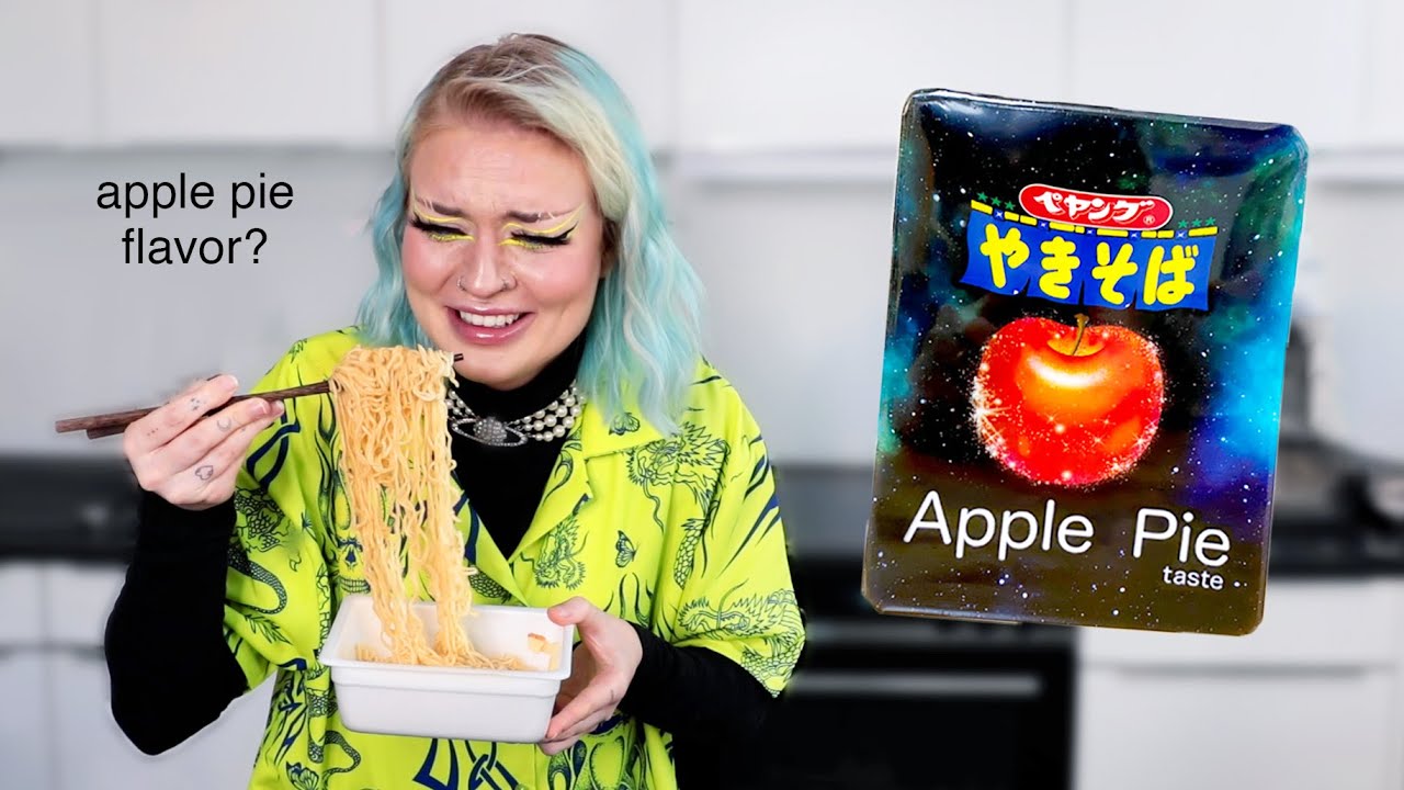 German Girl tries and rates the WEIRDEST Instant Ramen Flavors