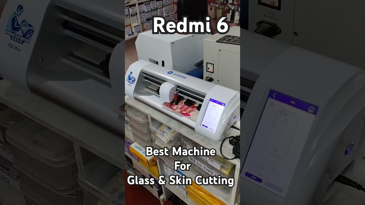 Redmi 6 | Skin Cutting Machine Mobile | Mobile Sticker Machine ✨⭐✨#shorts #mobile