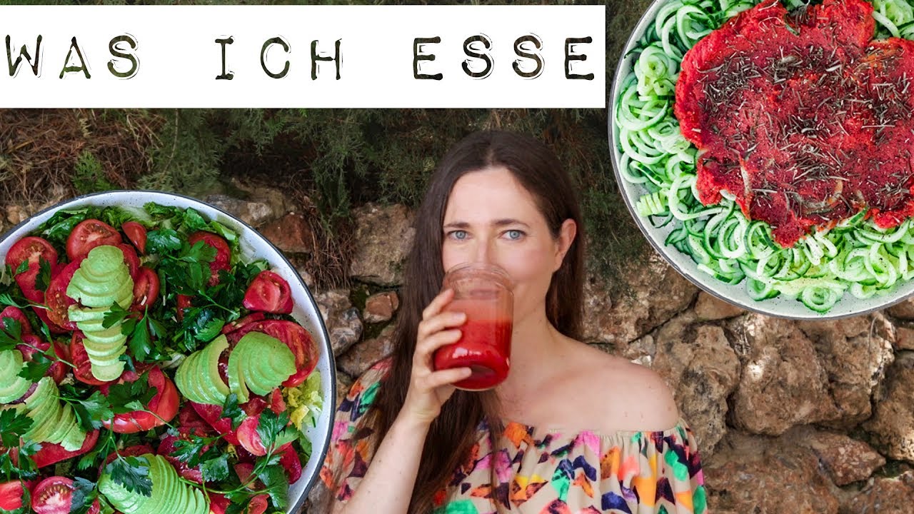 Nur Obst und Gemüse 🍅Was ich am Tag esse 🌱Roh & Vegan