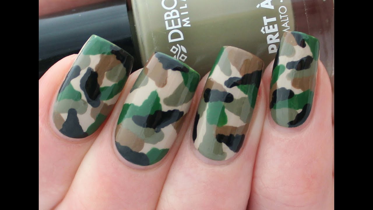 CAMOUFLAGE NAIL ART TUTORIAL
