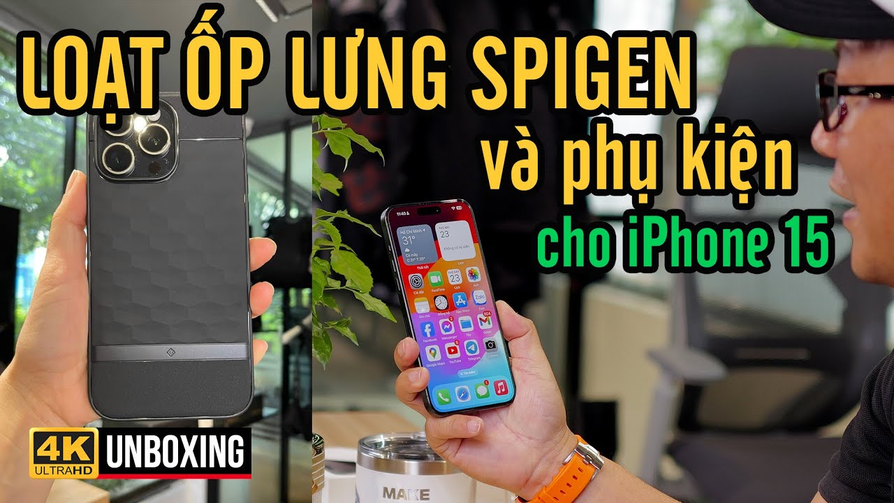 LOẠT ỐP LƯNG SPIGEN CHO iPHONE 15 PRO, PRO MAX VÀ CÁC PHỤ KIỆN SẠC, PIN DỰ PHÒNG CỦA INNOSTYLE