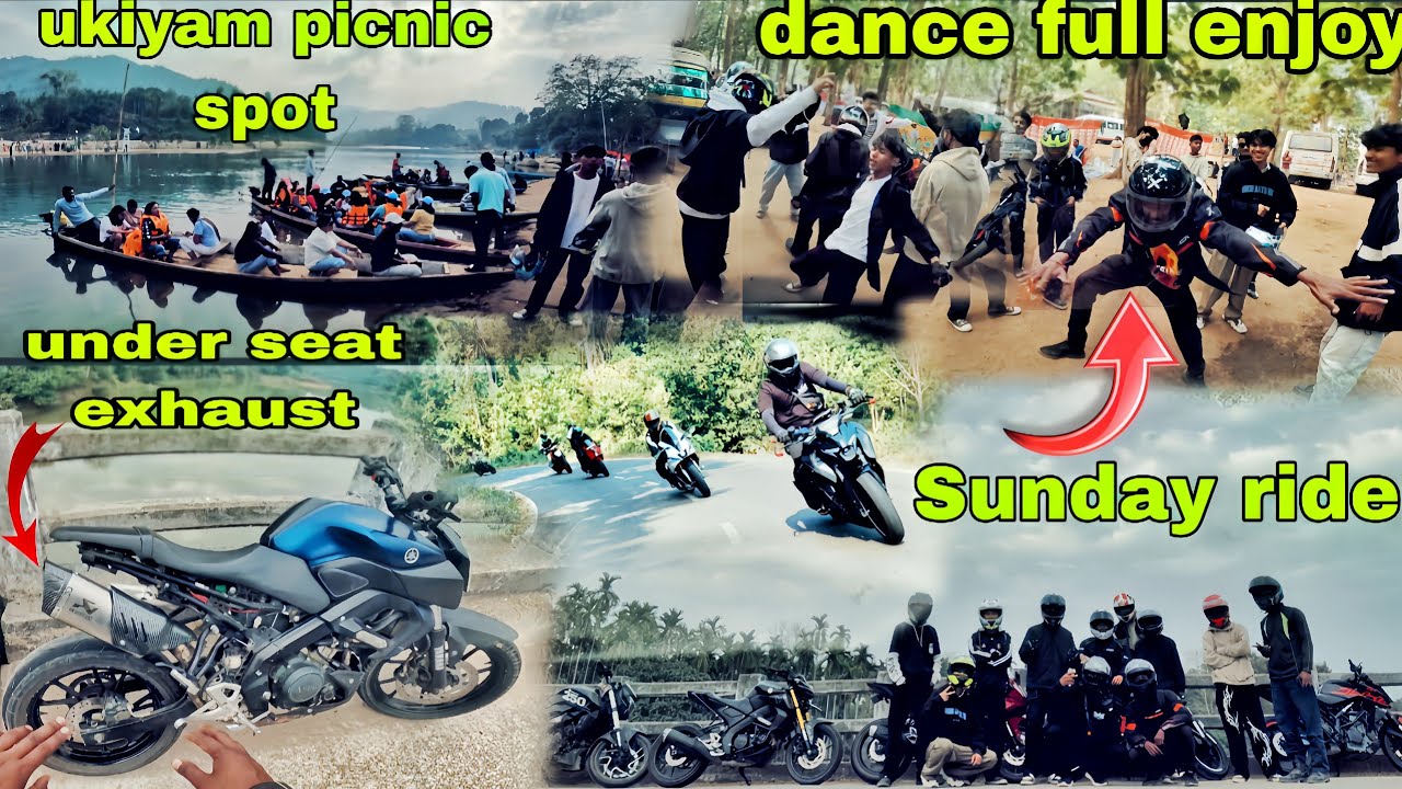 Sunday ride full enjoy 😃 ukiyam picnic spot 🏍️ #assam #motovlog #assamesemusic 