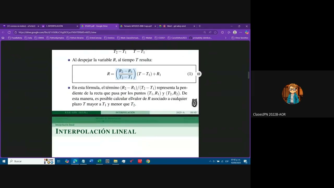 INTERPOLACIÓN LINEAL EN EXCEL CON VBA (MTI2025B)