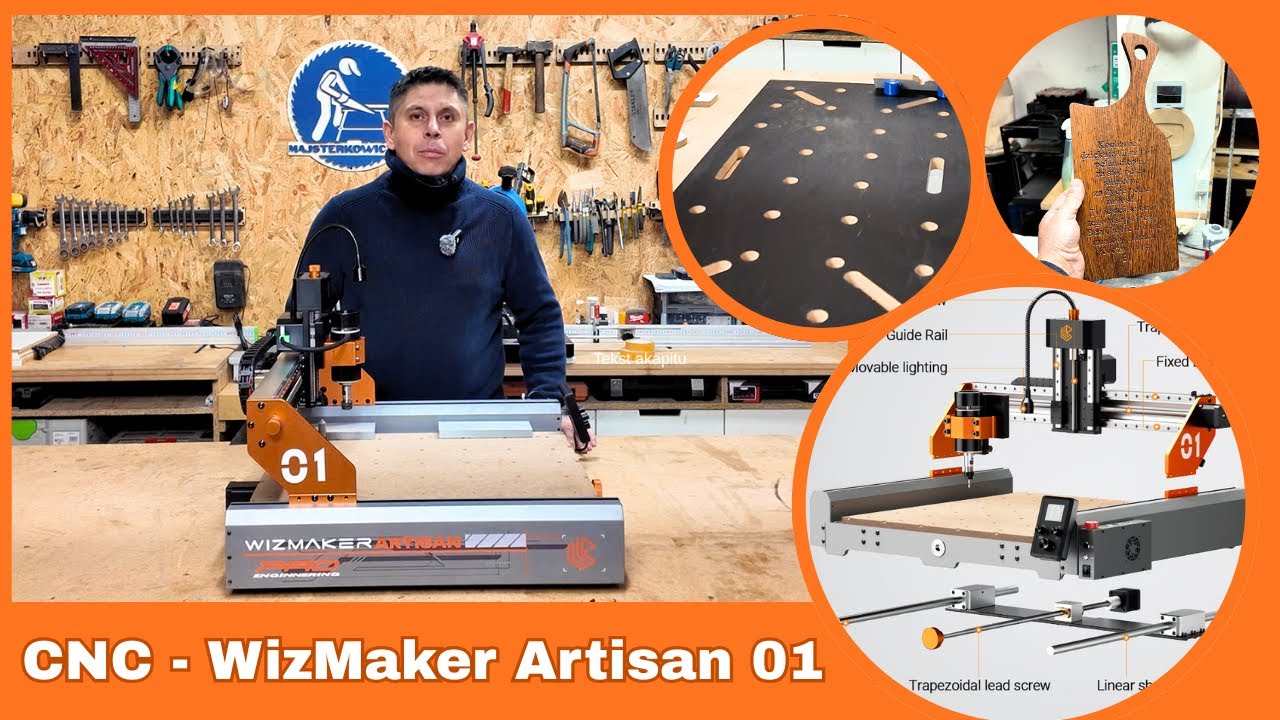 CNC WizMaker Artisan 01 300W - A jednak można zrobić porządną frezarkę CNC dla hobbysty !