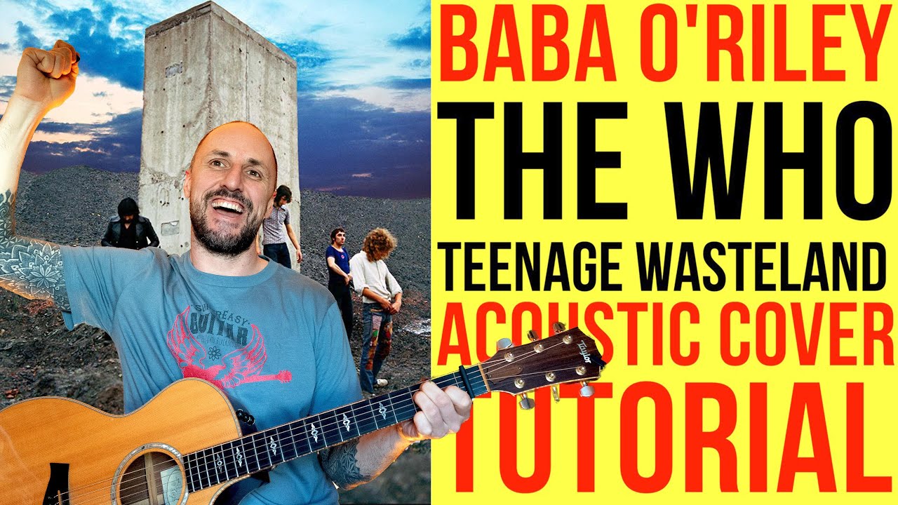 Baba O'Riley - The Who - Acoustic Guitar Lesson (Teenage Wasteland)