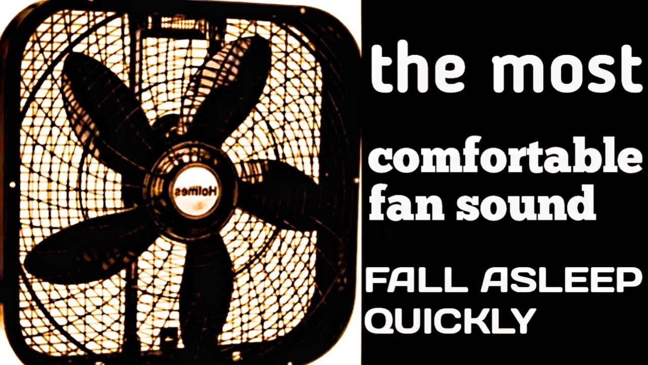 Drift into calm sleep with gentle black screen fan noise 😴