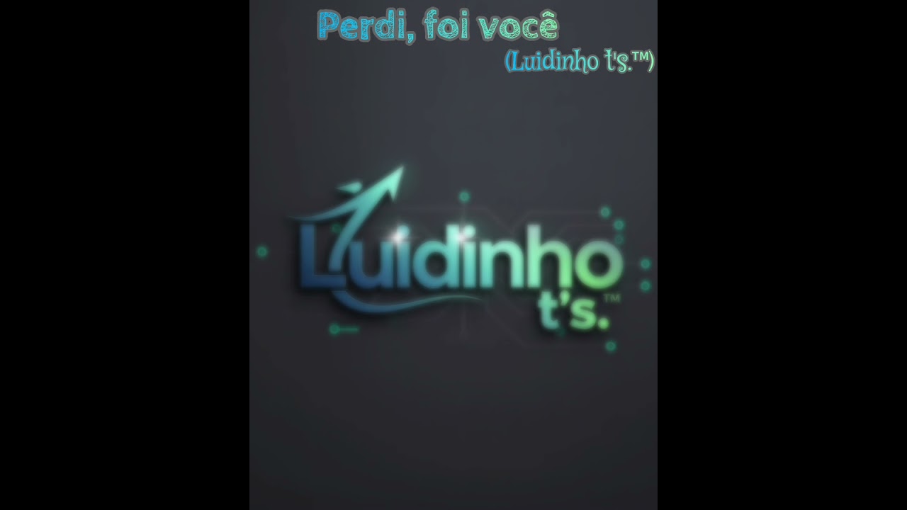 Perdi, foi você (Luidinho t's.)