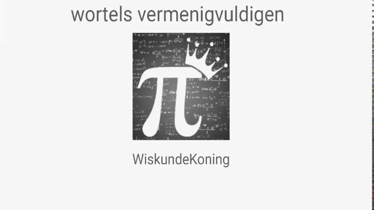 Wortels vermenigvuldigen
