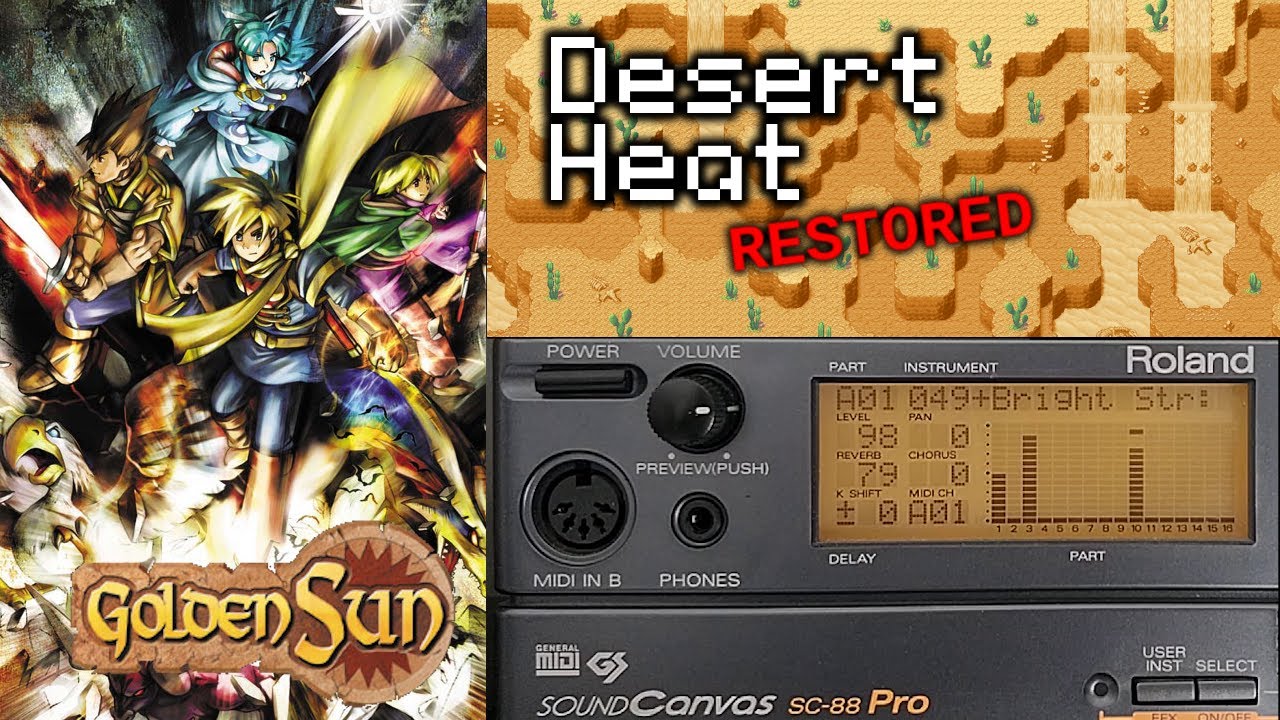 Desert Heat (Restored - Roland SC-88) - Golden Sun