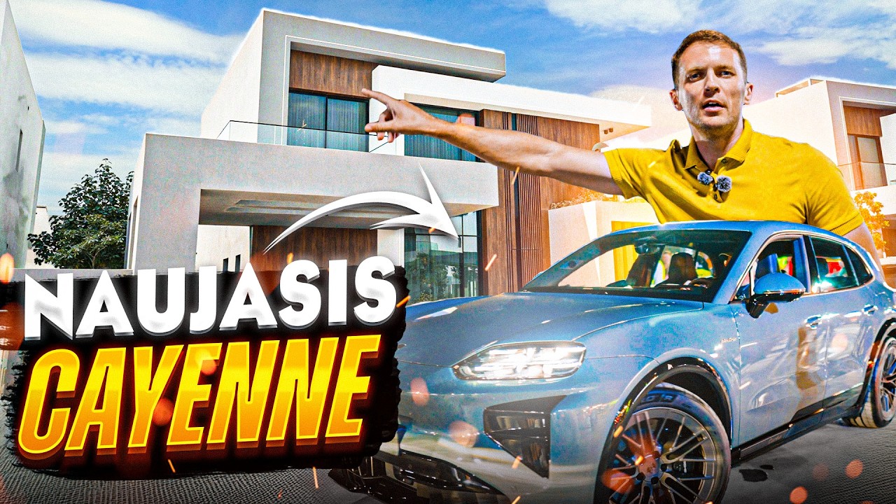 Naujasis Porsche Cayenne ! Dubajaus prabangios vilos