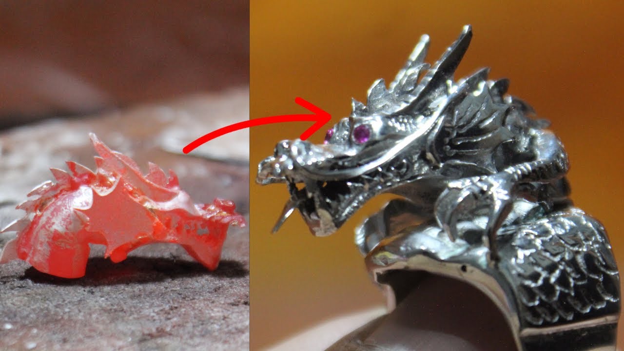 learn to make jewelry - how to make dragon ring.. #handmade