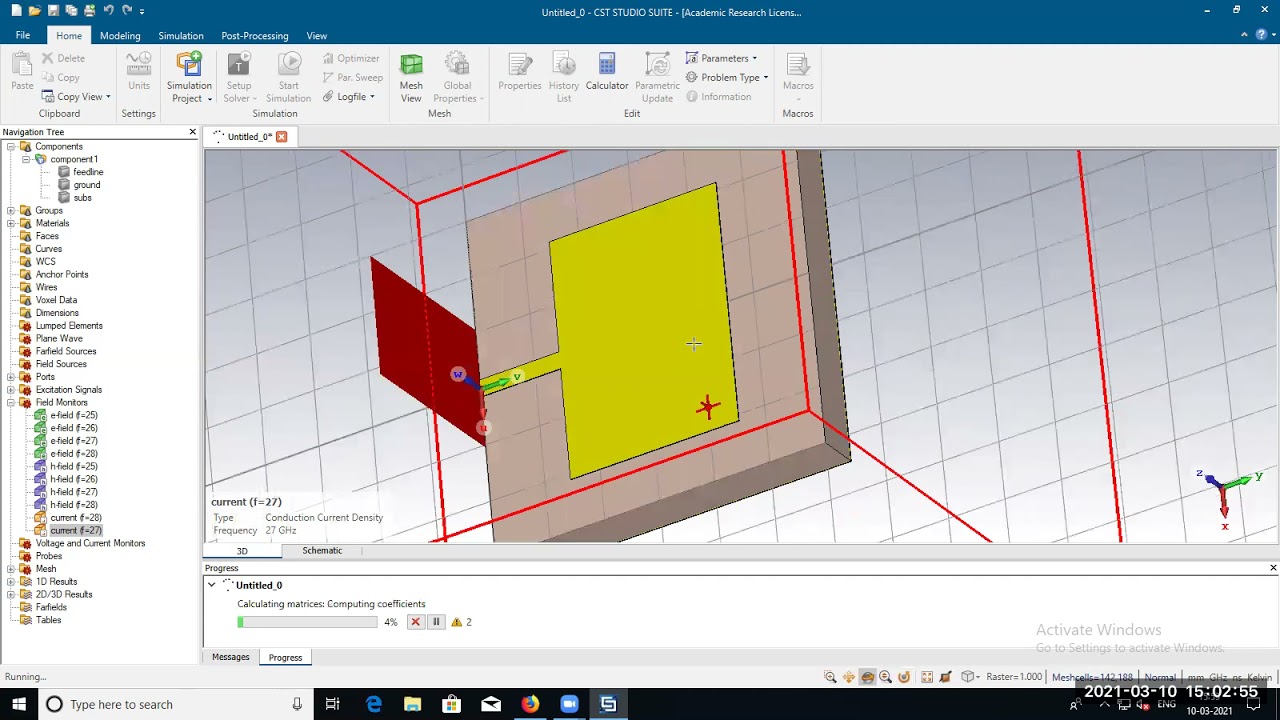 Design and Analysis of Microstrip Patch Antenna