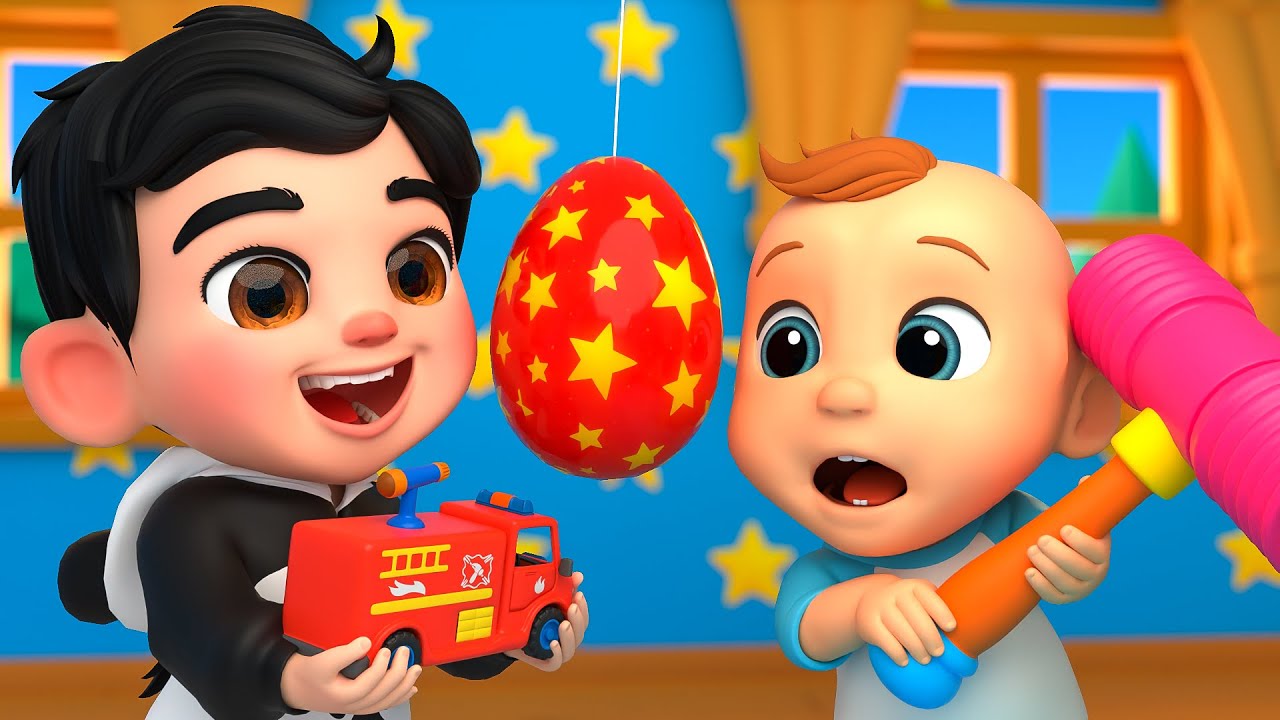 Œufs surprises magiques et colorés avec des jouets à l'intérieur Comptines LuLu LaLa en français