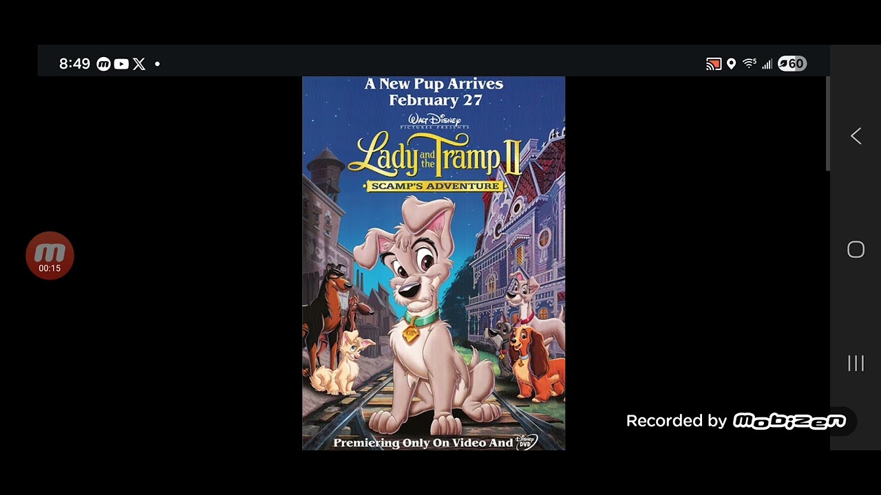 Happy 25th Anniversary to Lady And The Tramp 2: Scamp's Adventure 