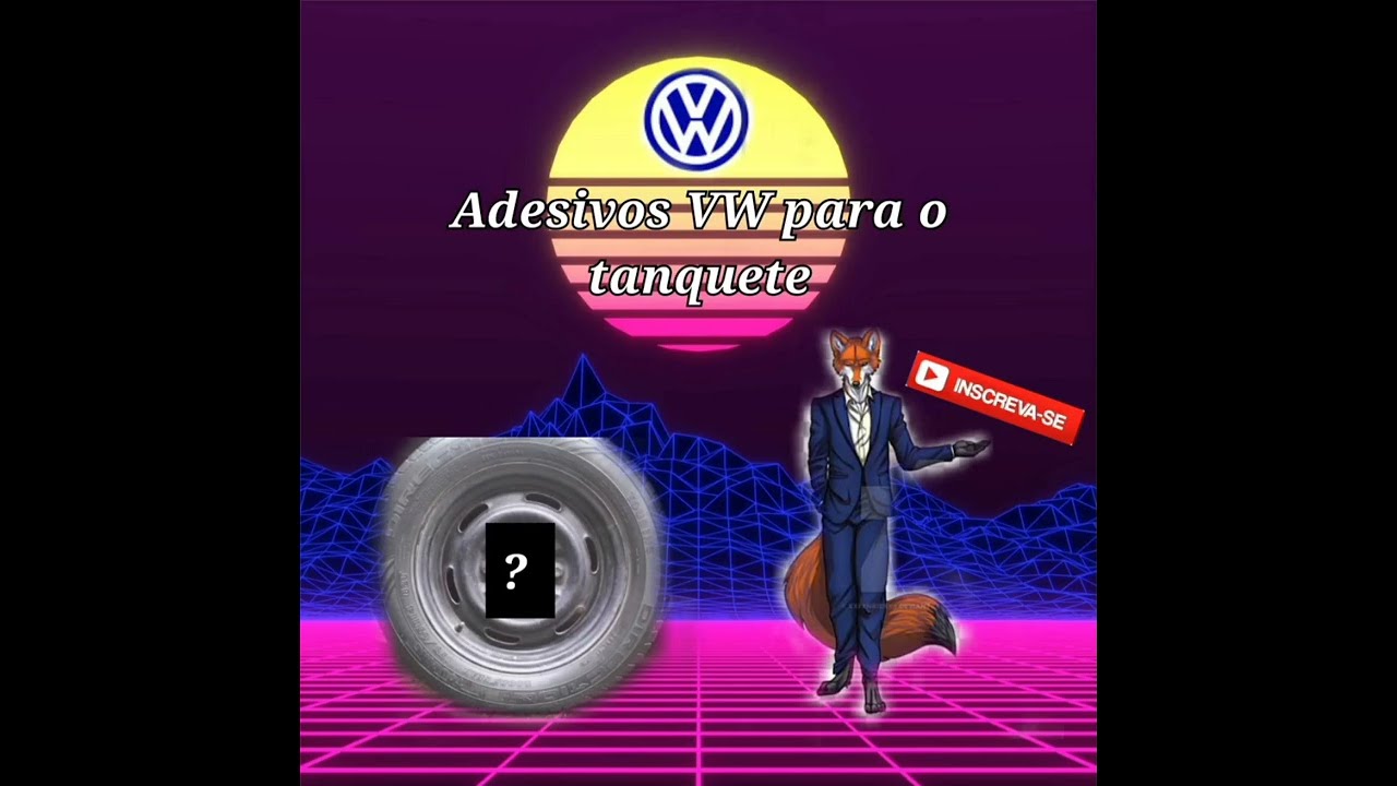 adesivos VW para o tanquete