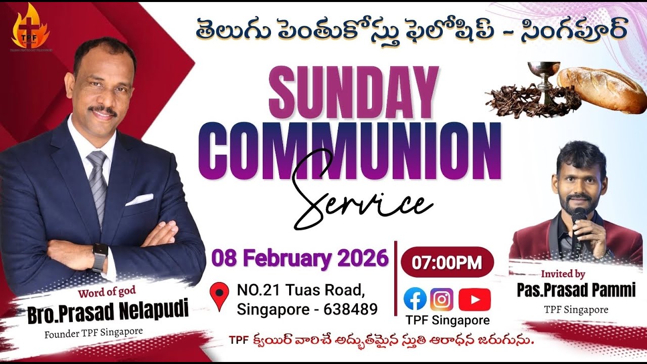 TPF Singapore / Sunday Service / 8-2-2026 / #sundayservice #worship