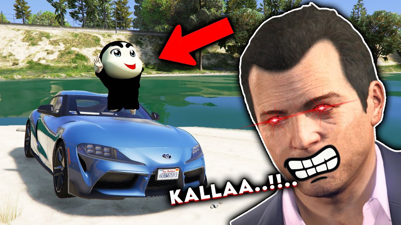Shinchan Stealed Micheals SUPER CAR! | GTA 5 MALAYALAM