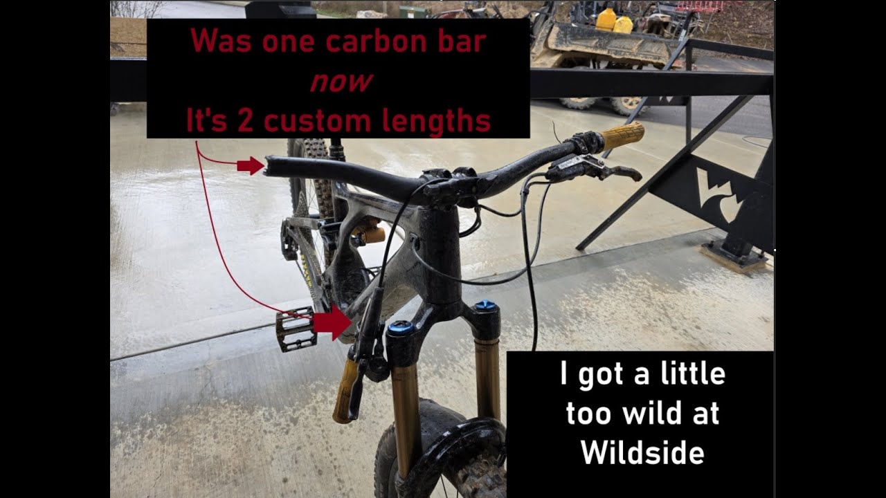 I snapped my carbon handle bars after jump. . . . Wildside was a little too wild for me.