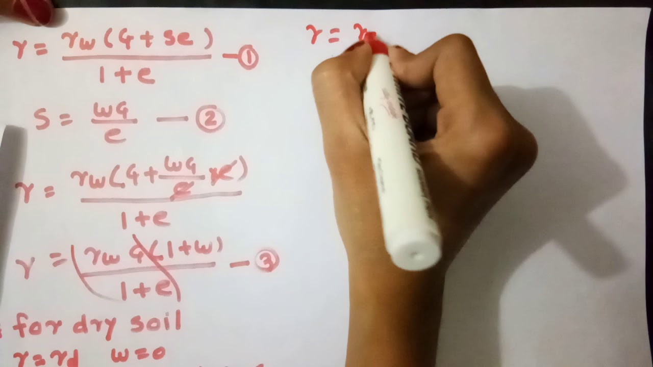 Geotechnical engineering formulas derivation