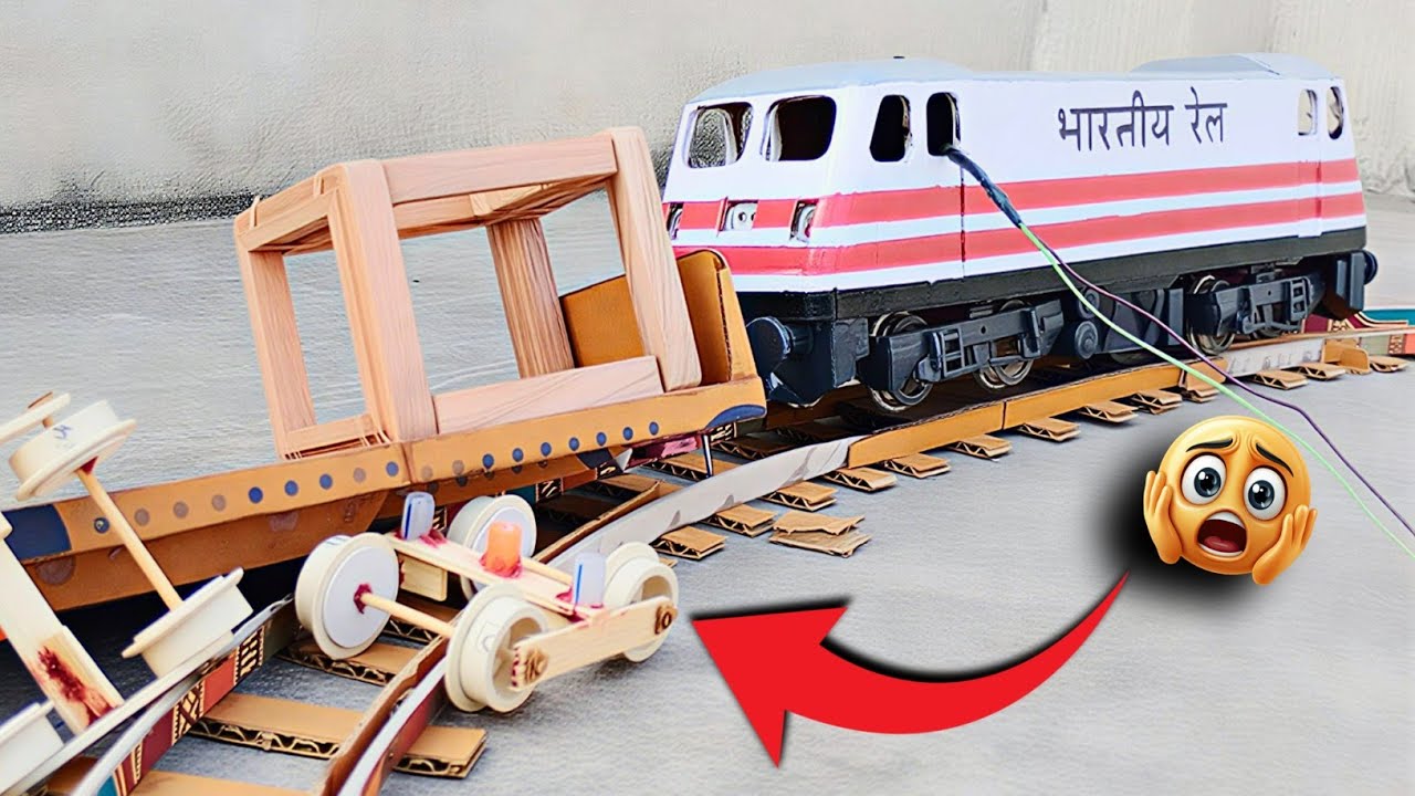 Indian Railways Model Train Crash | IndianModel Train Accident | WAP-7 Model | trainvideos