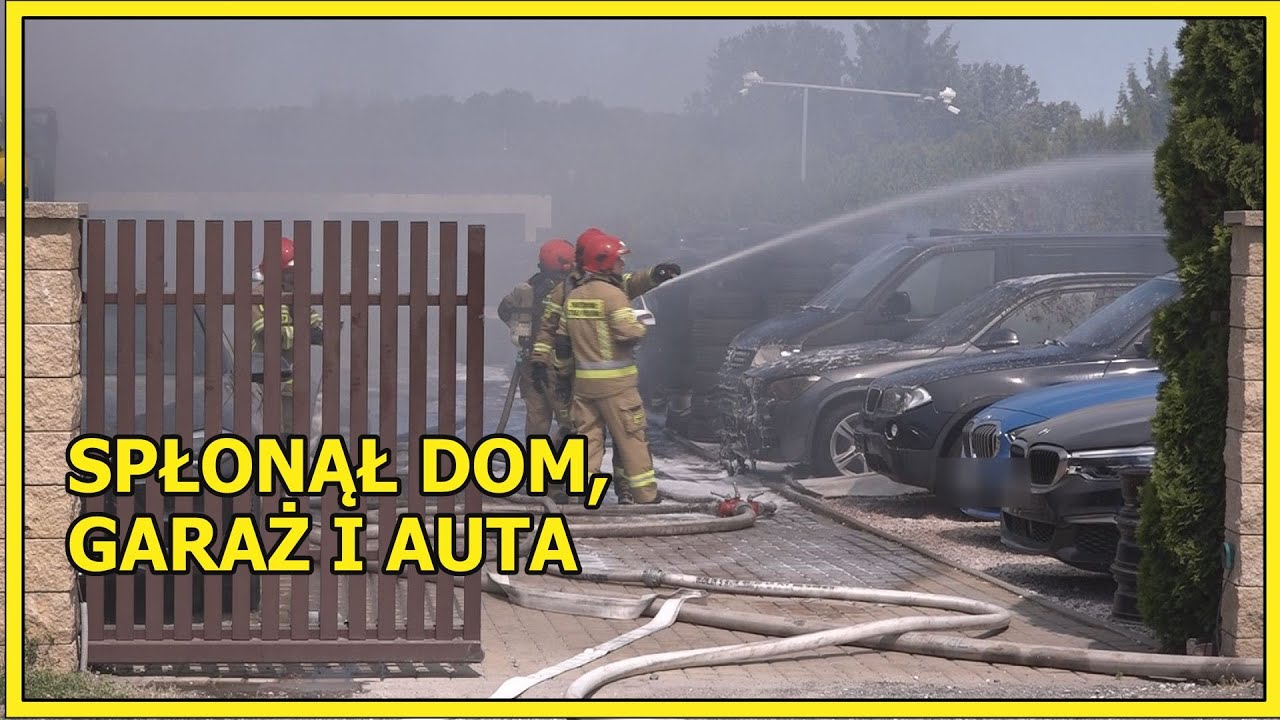 Lubin Pożar domu jednorodzinnego