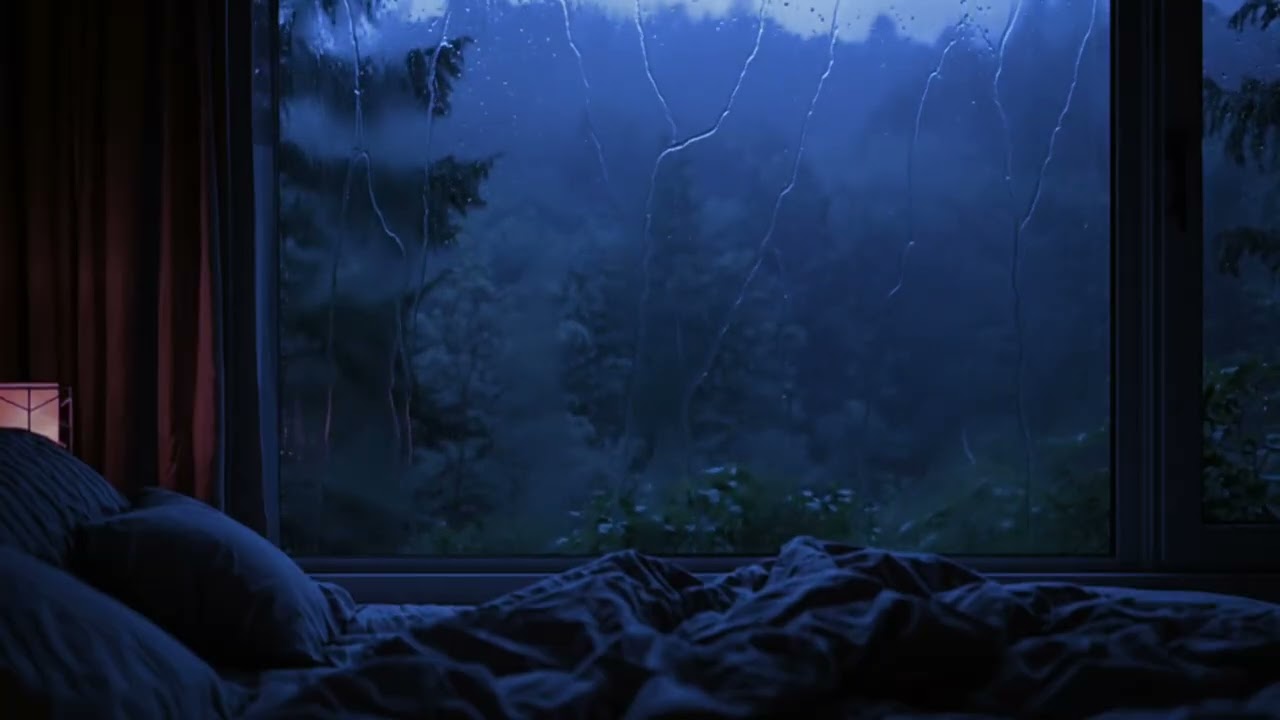 Deep Sleep in Minutes 🌧️ Heavy Rain Sounds for Sleeping