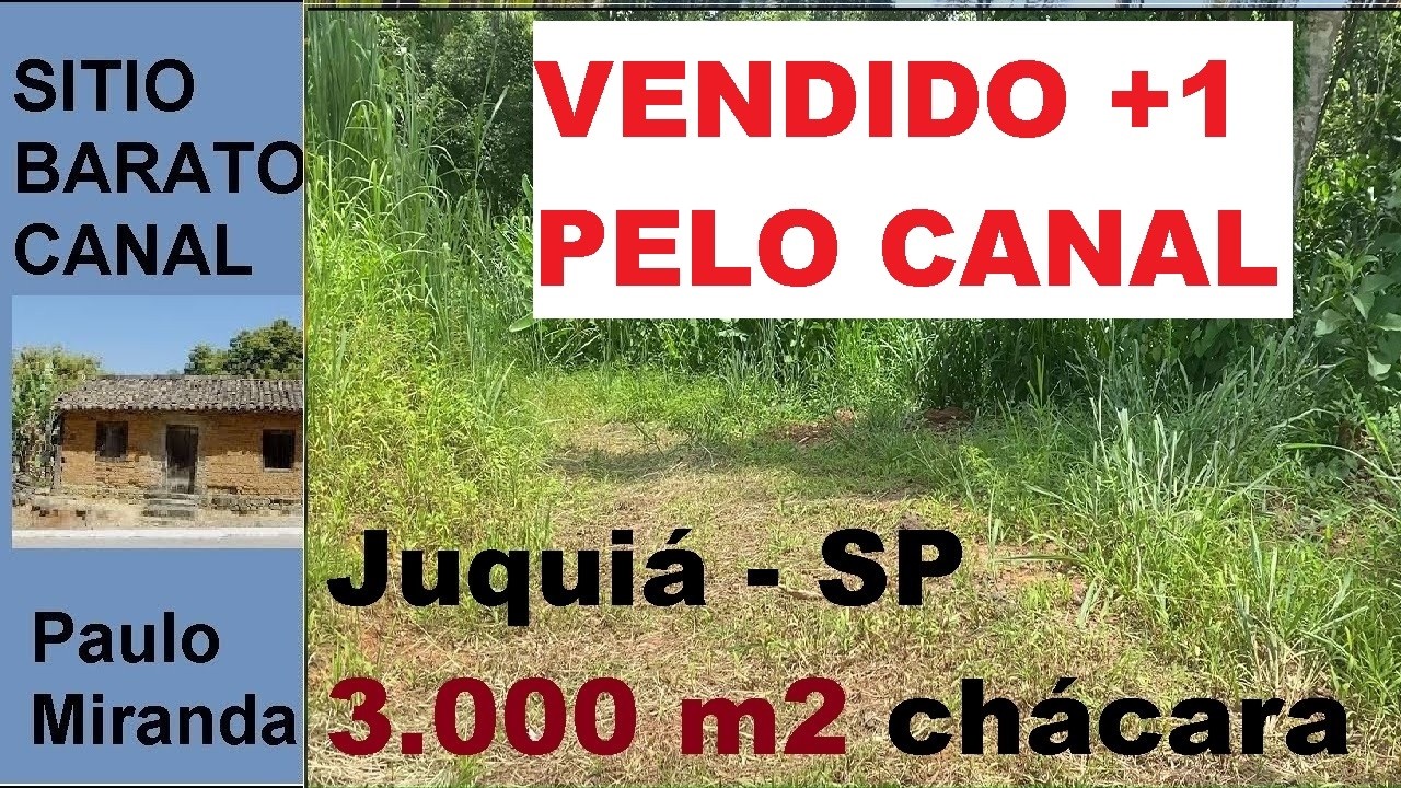 chácara a venda 30 MIL EM JUQUIÁ MUITO BARATO