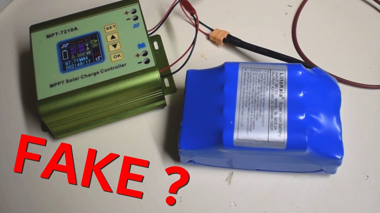 Test batterie Hoverboard Aliexpress / liitokala 5.2AH  FAKE? Réel 158.2WH