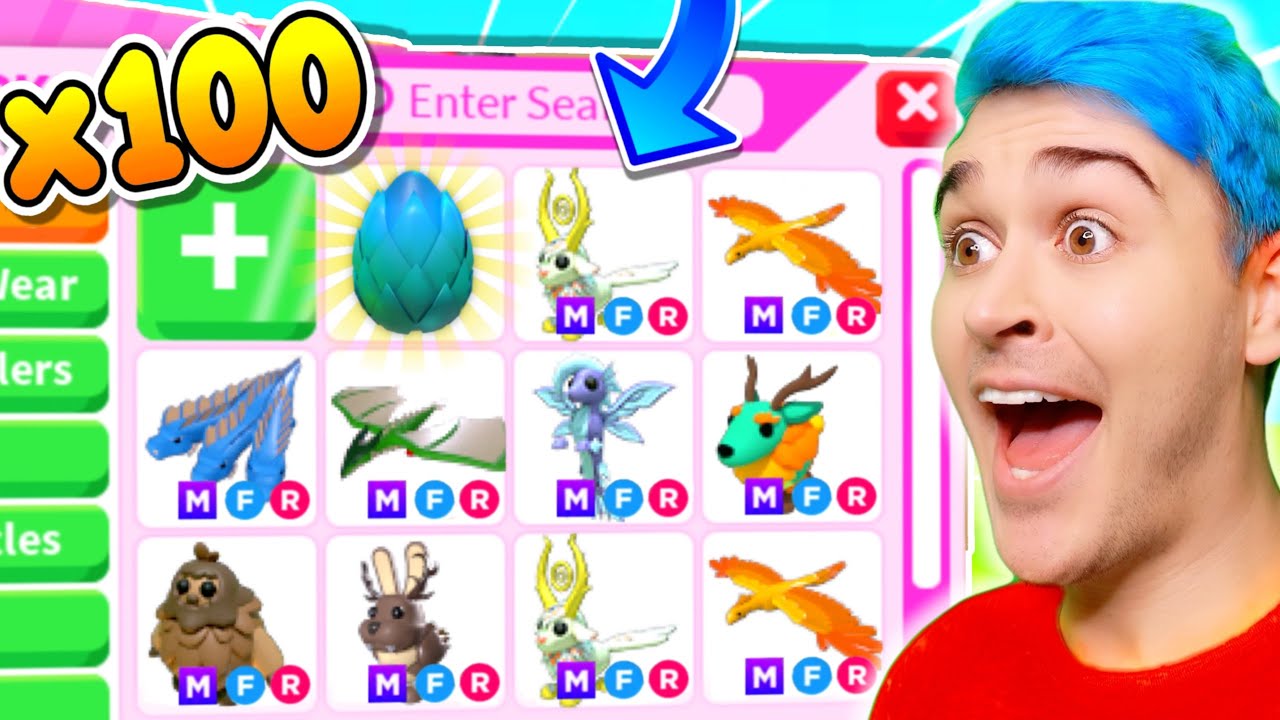 OPENING *100 MYTHIC EGGS* To Get EVERY MEGA *MYTHICAL PET* CHALLENGE (EXPENSIVE) Adopt Me Roblox