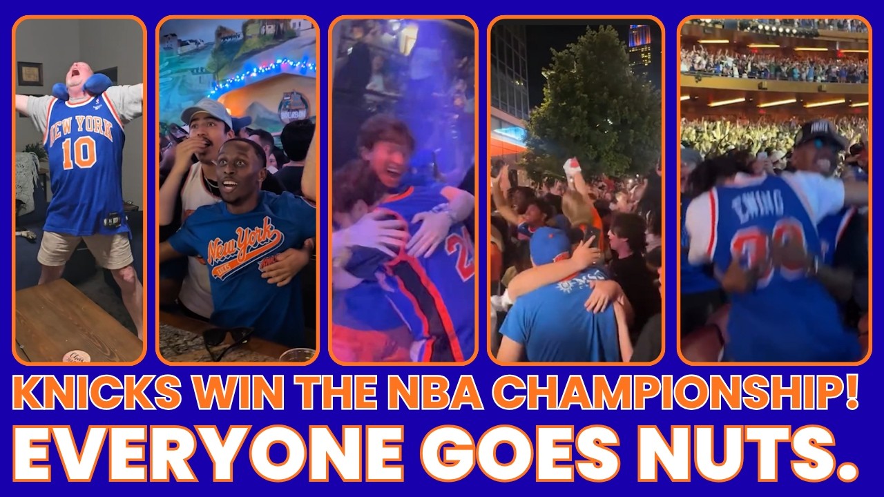 Knicks Fans React To Historic Championship Win! (Emotional)