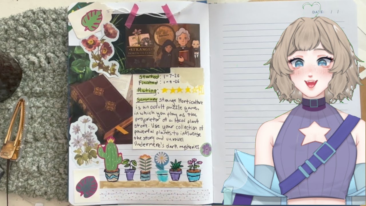 Strange Horticulture journal spread