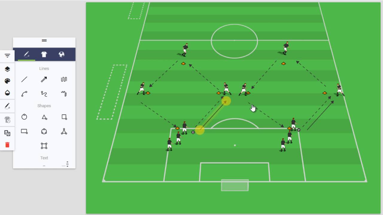Алмазная тренировочная сессия для 2-3-1, 4-3-1 или 4-3-3