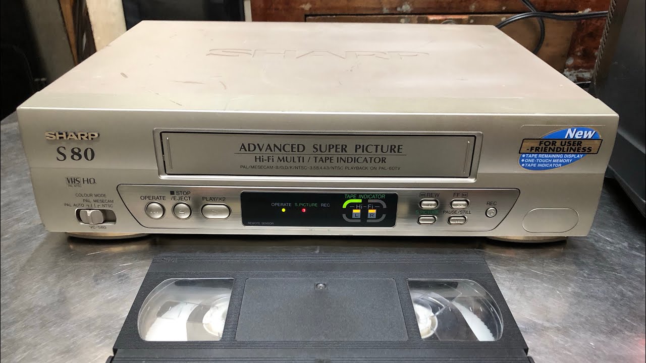 Đầu băng VHS Sharp S80 đầu Hifi sử dụng xem tốt. Giá: 900K
