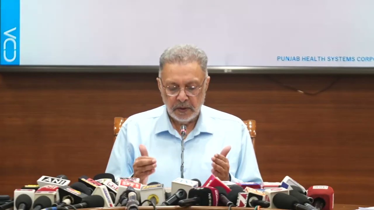 Cabinet Minister Dr. Balbir Singh's press conference, Live from Chandigarh
