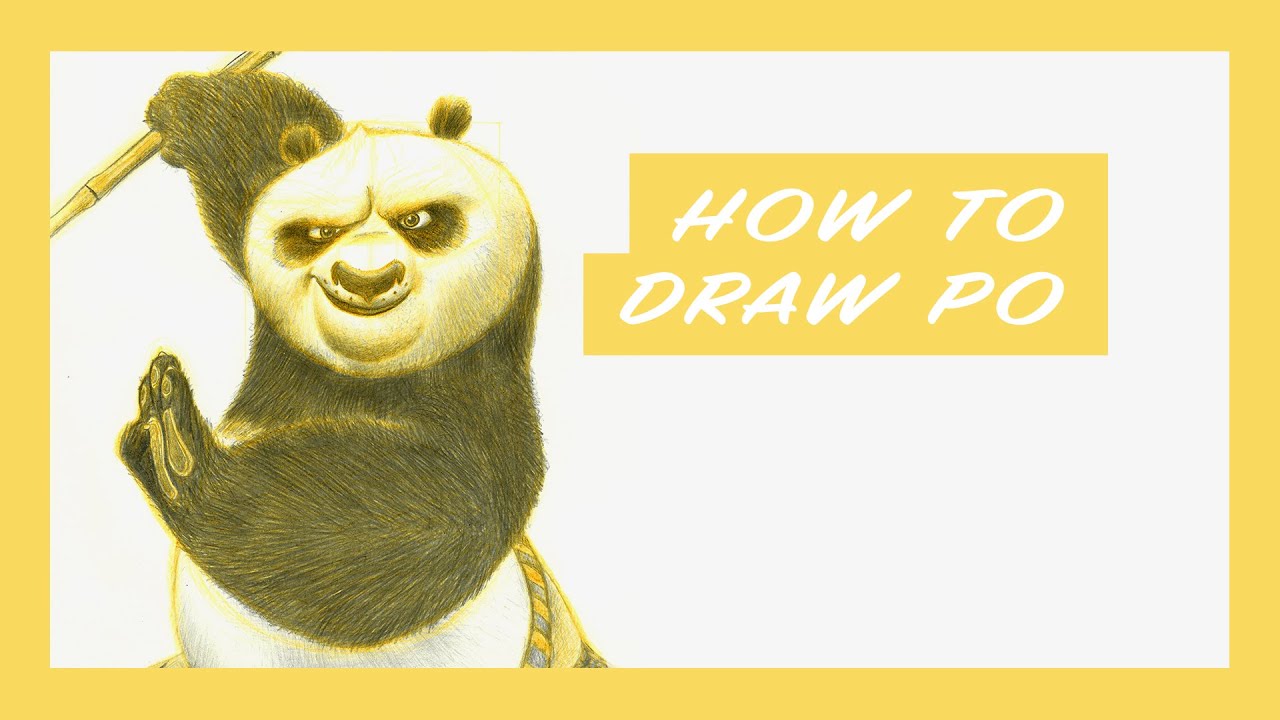 How to Draw Po from Kung Fu Panda 3