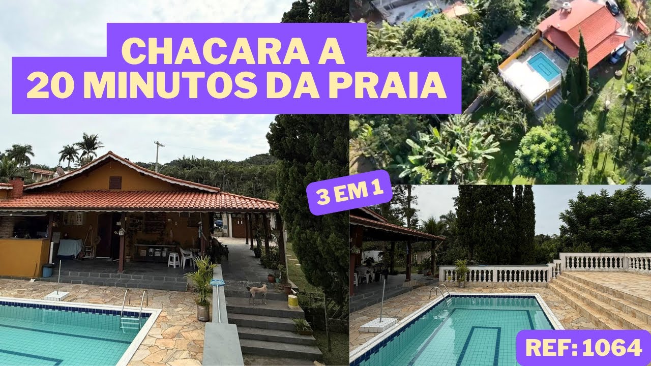 REF. 1064, CHACARA A 20 MINUTOS DA PRAIA EM ITARIRI - SP, POR R$490.000,00
