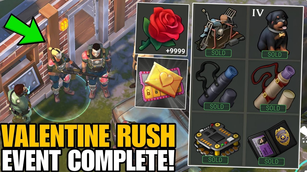 OP LOOT! WHAT CAN YOU GET AFTER COMPLETING VALENTINE RUSH EVENT? - Last Day on Earth: Survival