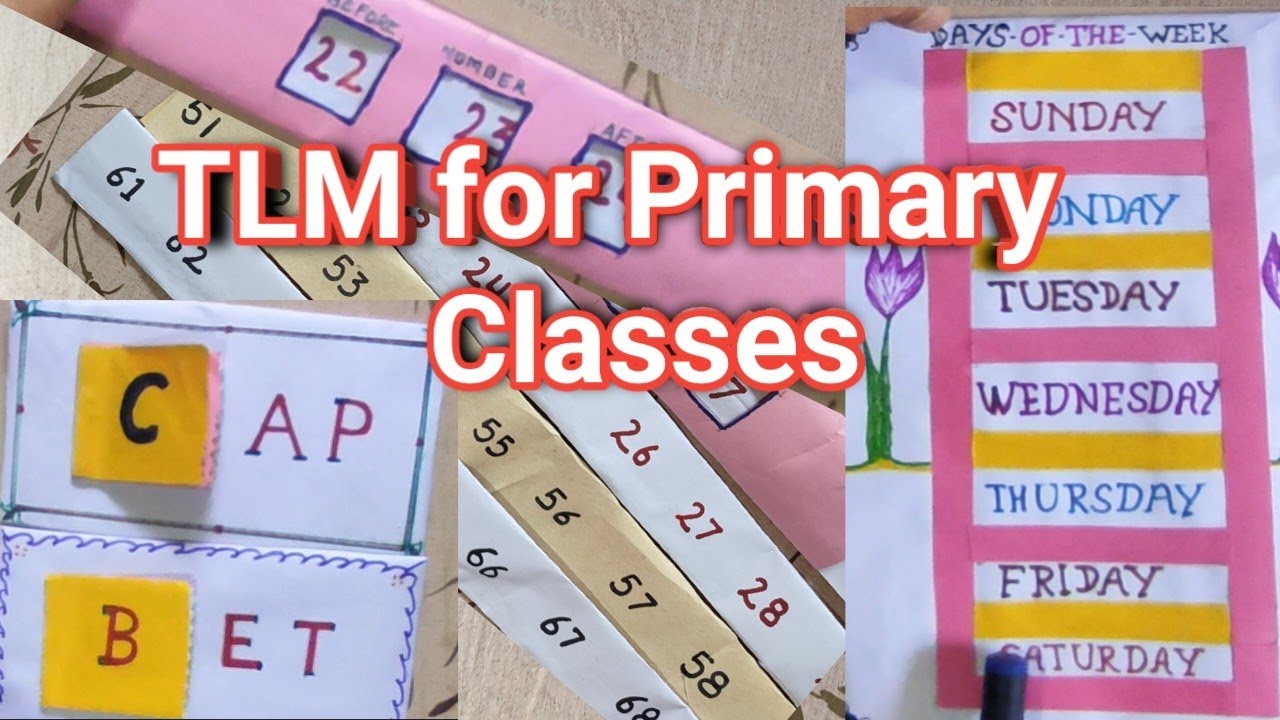 TLM For  Primary Classes ; English TLM ; Maths TLM
