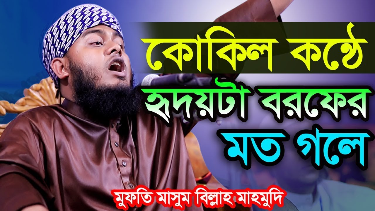 কোকিল কন্ঠে হৃদয়টা বরফের মত গলে Mufti Masum Billah Mahmudi