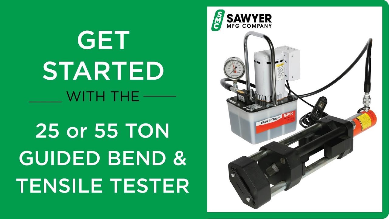 25 / 55 Ton Guided Bend and Tensile Tester (273-25 / 55) - Video Manual